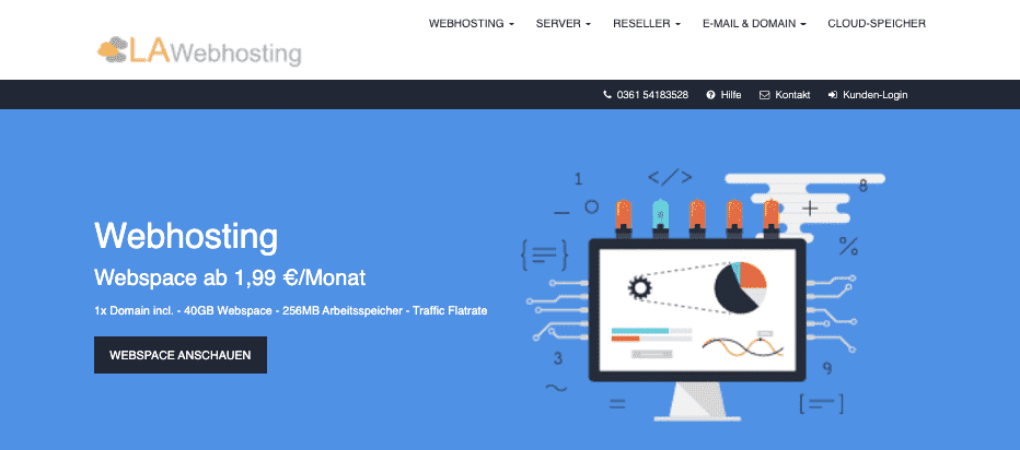 la webhosting anbieter günstig